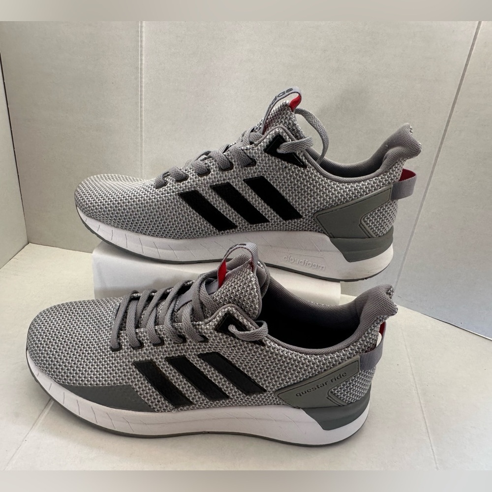 Adidas Questear Ride Gray Sneakers Running Shoes Men Size 8 1/2 - Picture 1 of 7